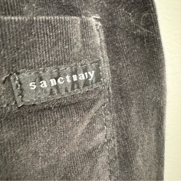 Sanctuary Grey Corduroy Cargo Jogger Pants Ankle Zipper Size Medium - Picture 7 of 11